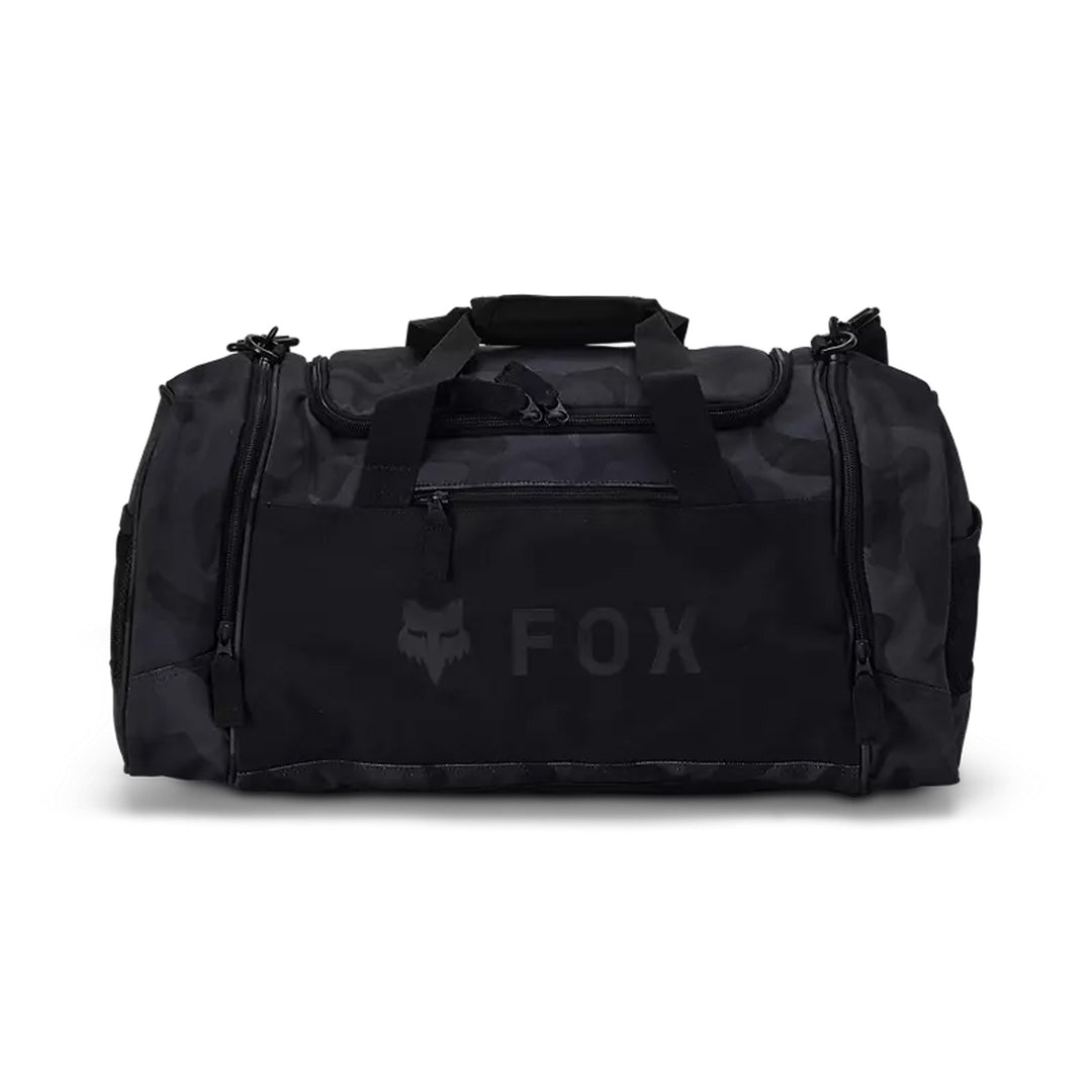 Fox Racing 180 Duffle Gear Bag Black Camouflage - Front View