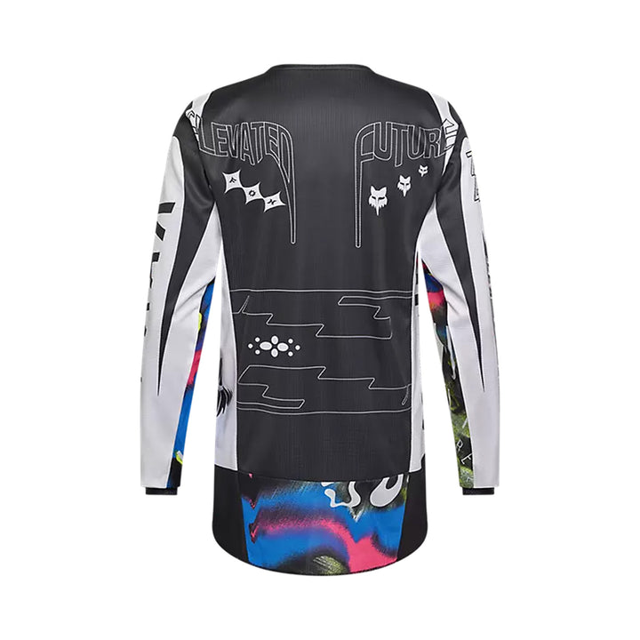 Fox Racing 180 Image Cosmo Jersey White/Black - Rear View