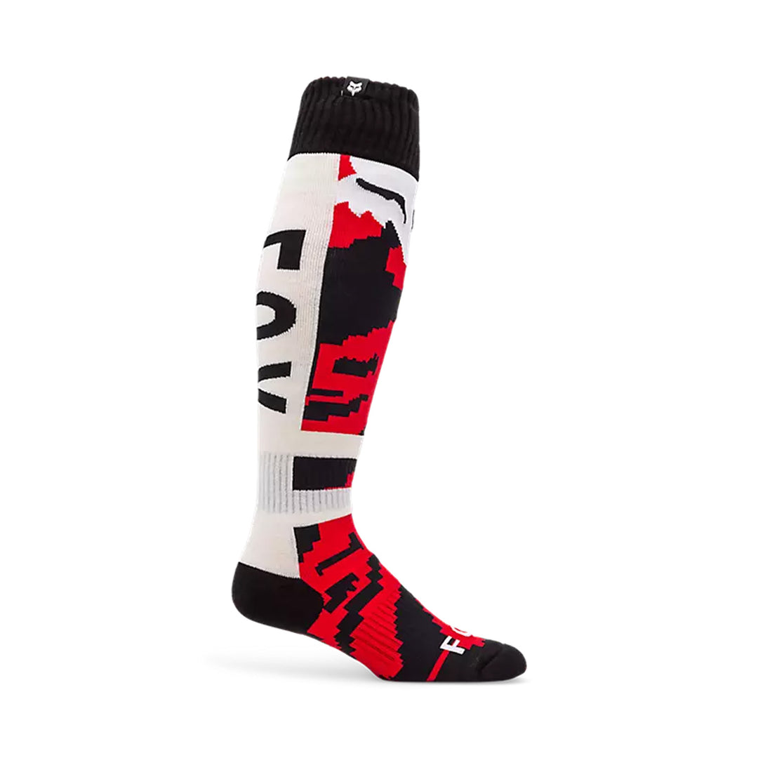 Fox Racing 180 Kairos Socks White/Fluorescent Red - Side View