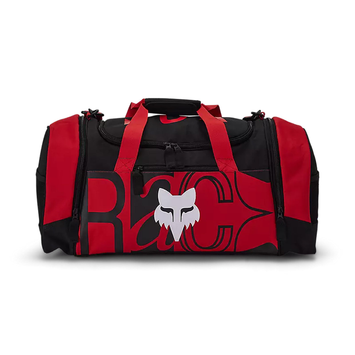 Fox Racing 180 Race Spec Duffle Gear Bag Fluorescent Red - Front View