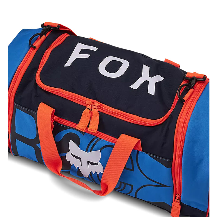 Fox Racing 180 Race Spec Duffle Gear Bag True Blue - Angled Rear Top View