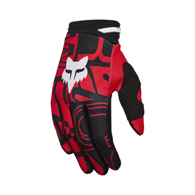 Fox Racing 180 Race Spec Gloves Fluorescent Red - Back of Hand View