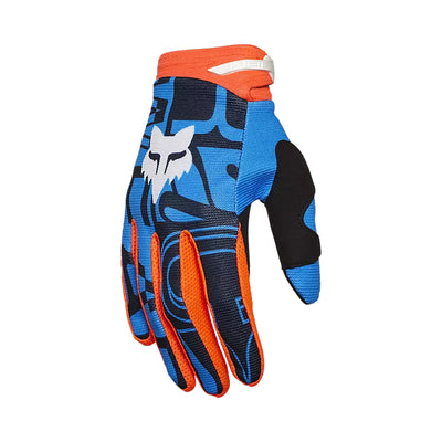 Fox Racing 180 Race Spec Gloves True Blue - Back of Hand View