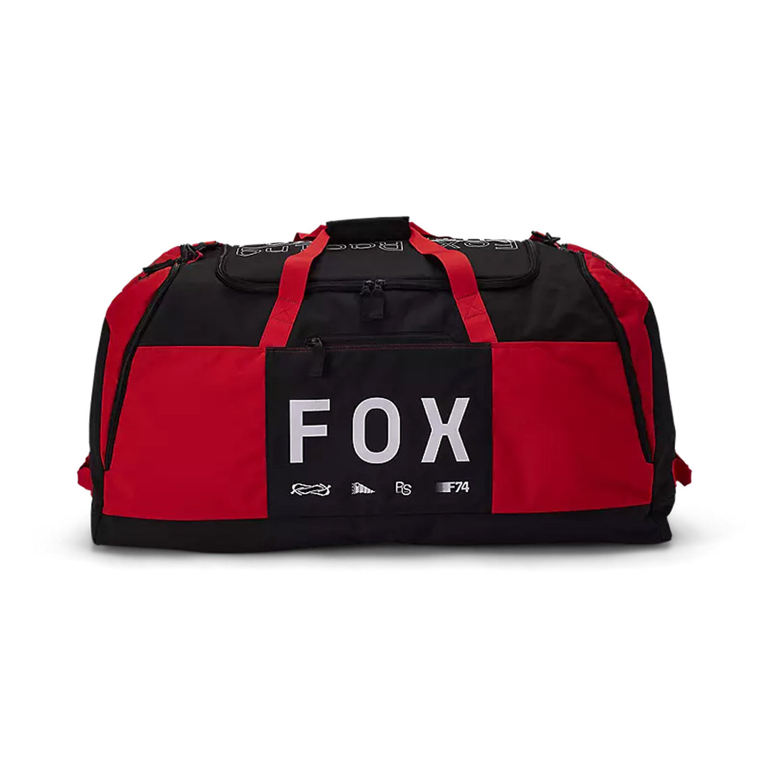 Fox Racing Podium 180 Race Spec Duffle Gear Bag Fluorescent Red - Front View