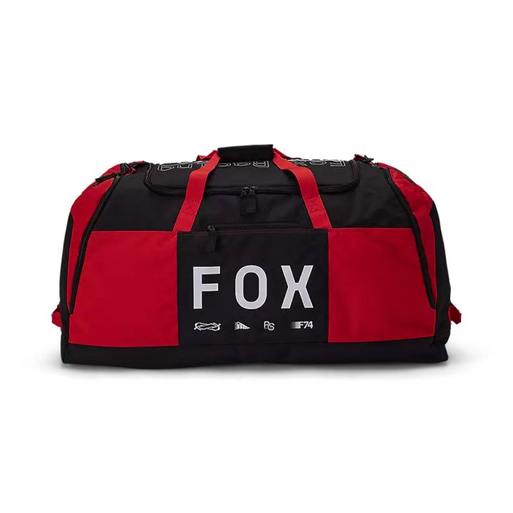Fox Racing Podium 180 Race Spec Duffle Gear Bag Fluorescent Red - Front View