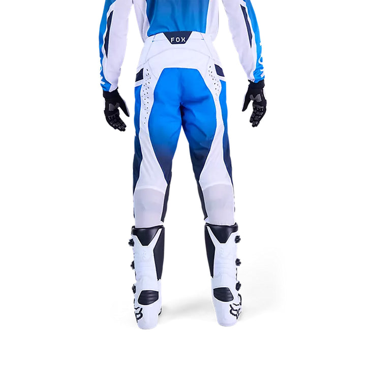 Fox Racing 180 Shield Pant Blue - Rear View of Model Posing in Pants