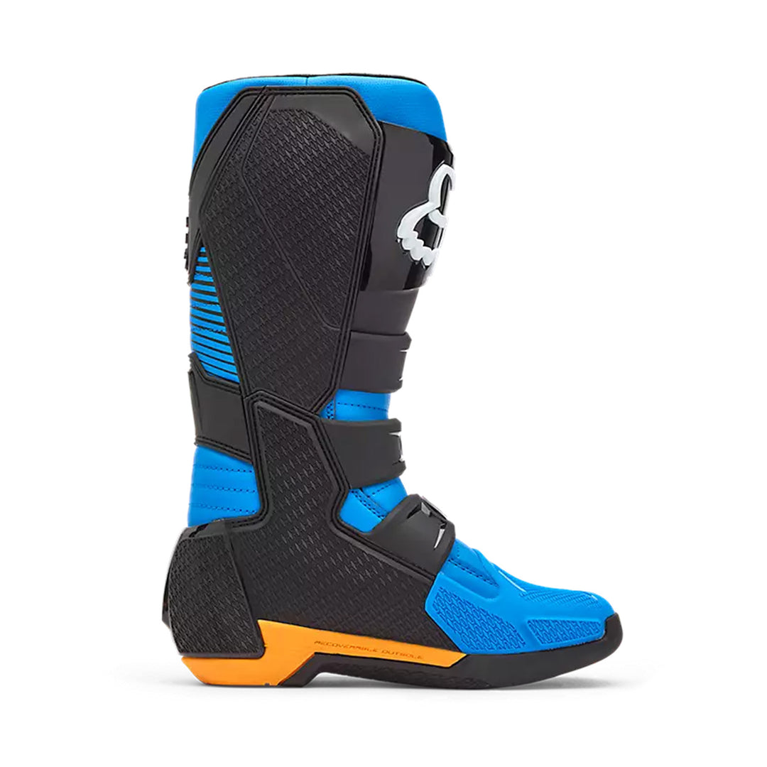Fox Racing Comp Boots Blue - Inner Side View