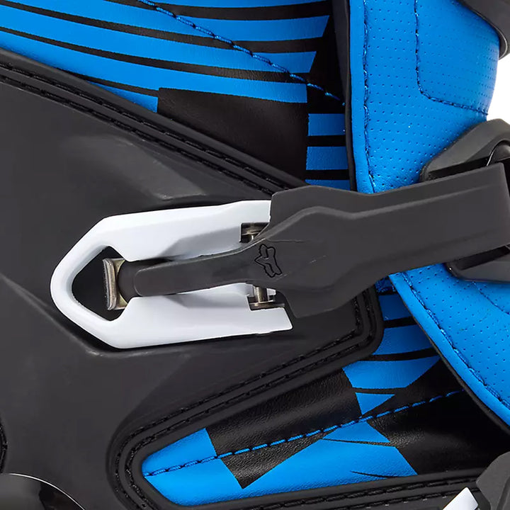 Fox Racing Comp Boots Blue - Close-Up of Buckle