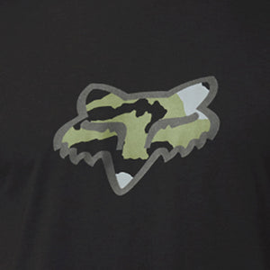 Close-Up of Fox Predator SS Shirt Fox Head Logo