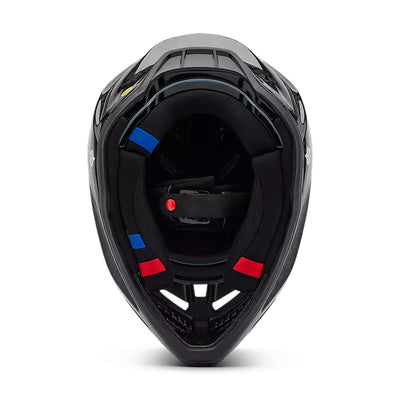 Fox Racing V3 RS Carbon Helmet Black - Bottom Up View