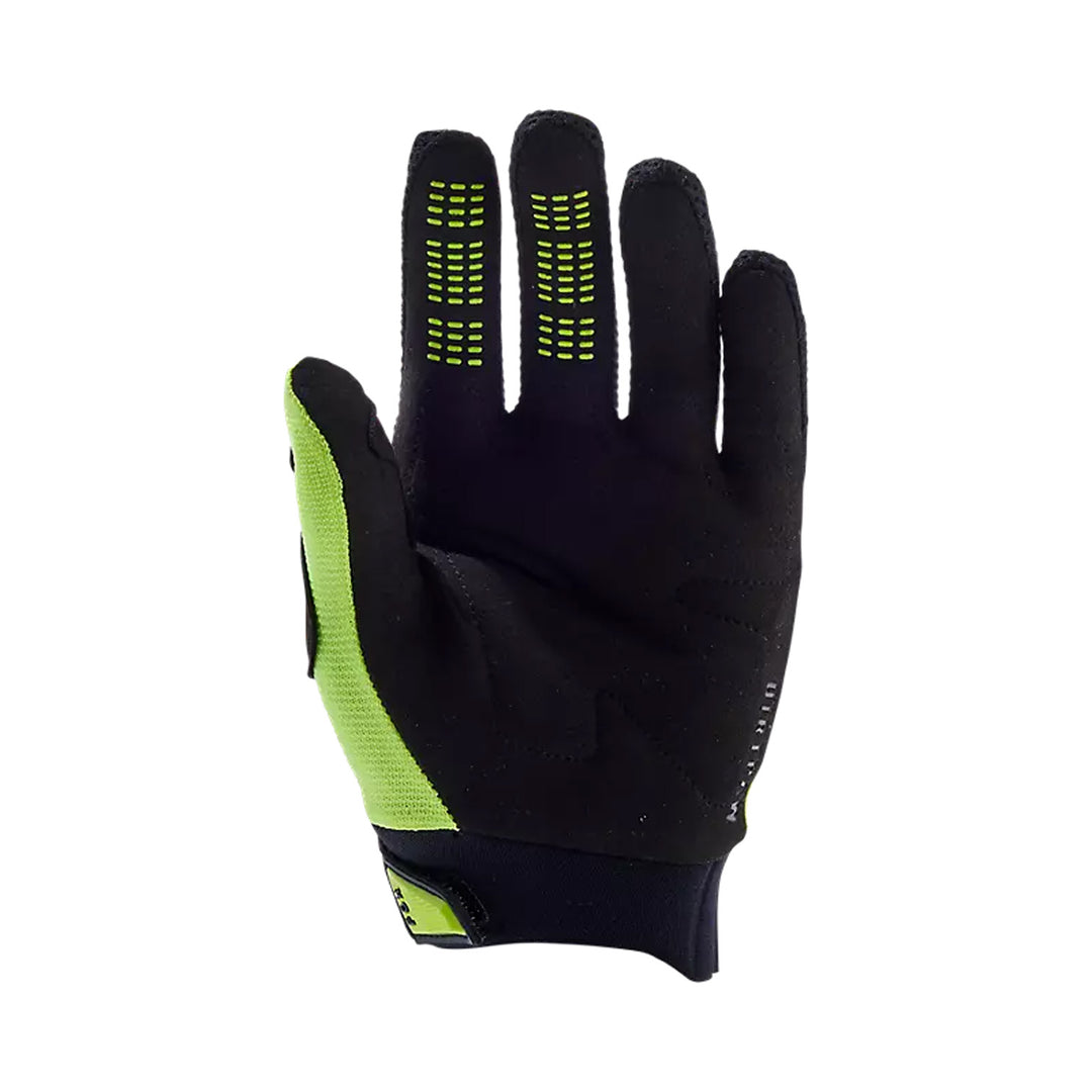 Fox Racing Youth Dirtpaw Gloves Fluorescent Yellow - Palm View
