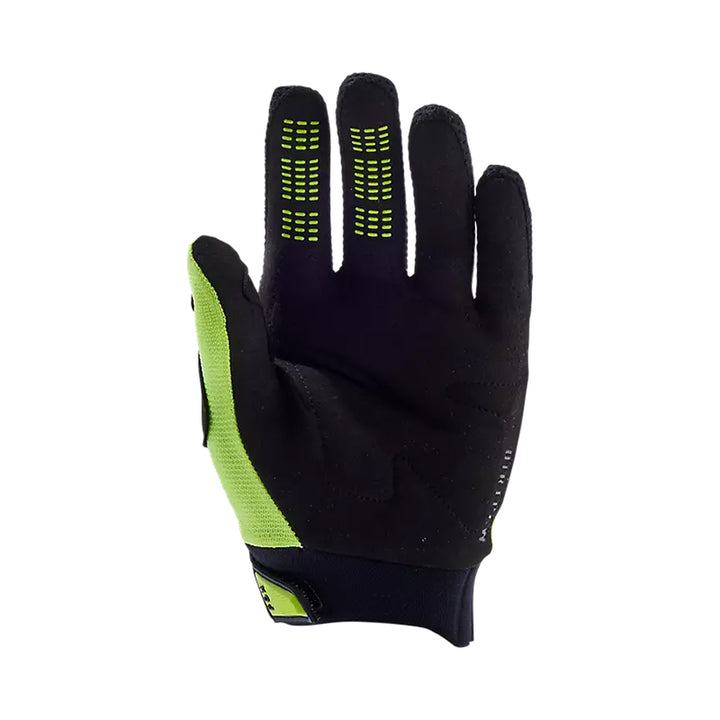 Fox Racing Youth Dirtpaw Gloves Fluorescent Yellow - Palm View