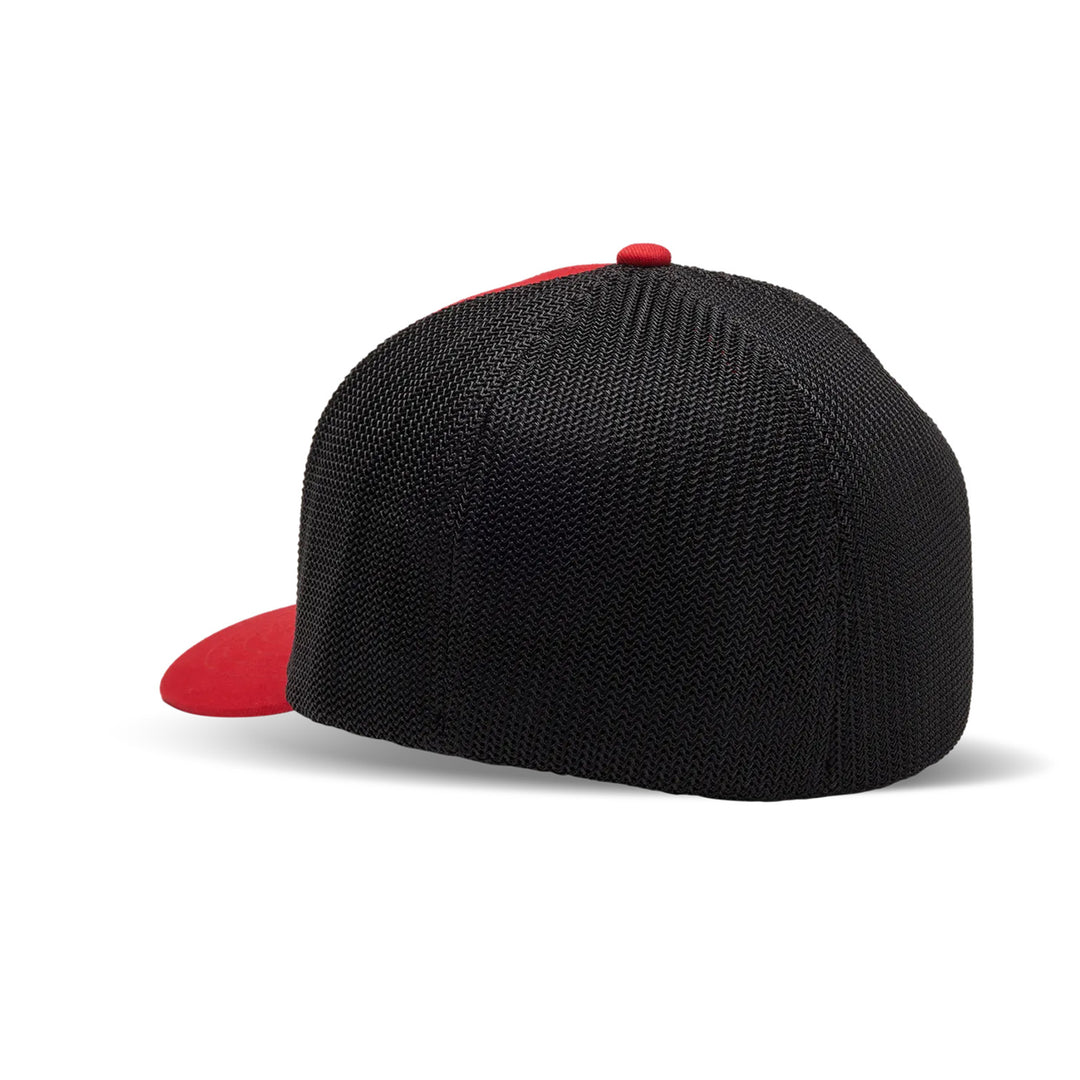 Fox Racing Absolute Flexfit Hat Flame Red - Rear Side View