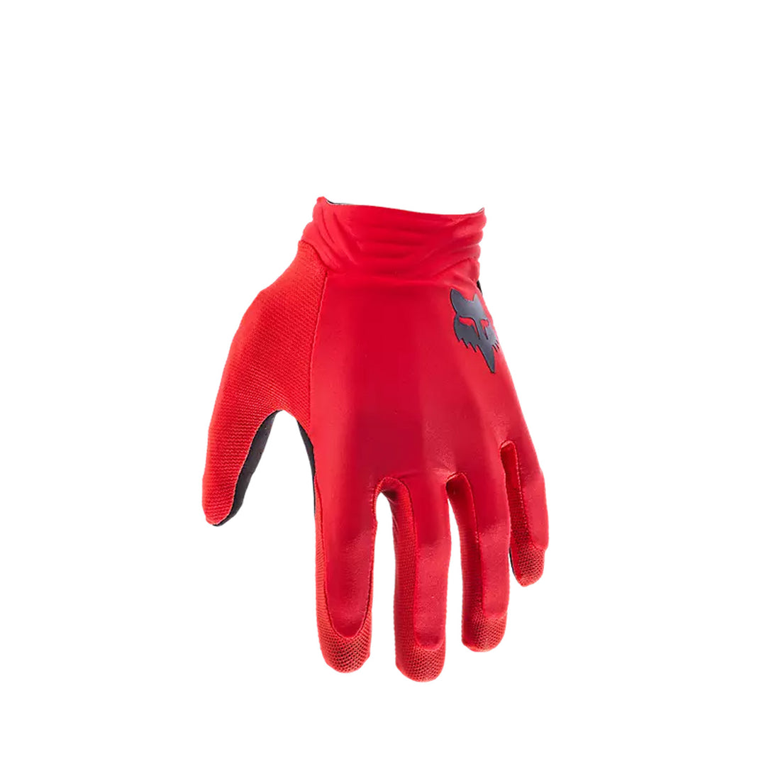 Fox Racing Airline Gloves Fluorescent Red - Back of Hand View