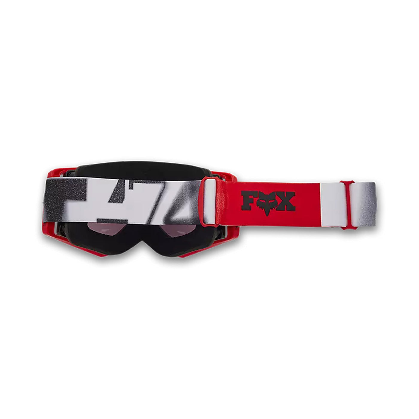 Fox Racing Airspace Seventy4 Grey Lens Goggle Fluorescent Red - Rear View