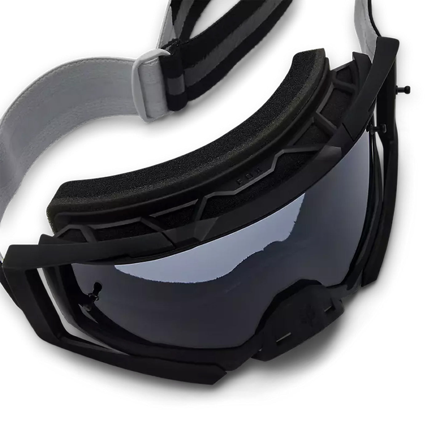 Fox Racing Airspace Core Goggle Black - Close-up of Top Down View