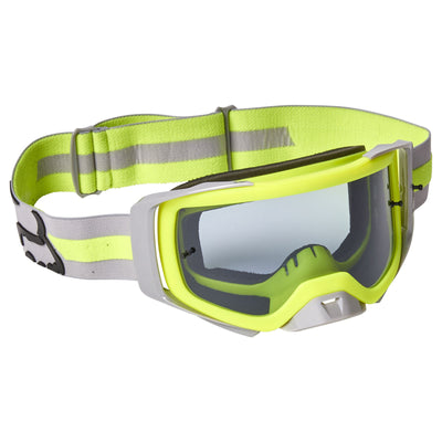 Fox Racing Airspace Merz Goggle Steel Gray/Yellow - Front Right Side View