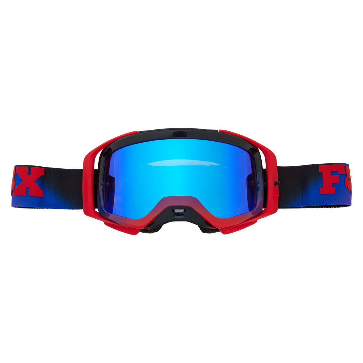 Fox Racing Airspace Streak Mirrored Lens Goggle Fluorescent Red - Front View