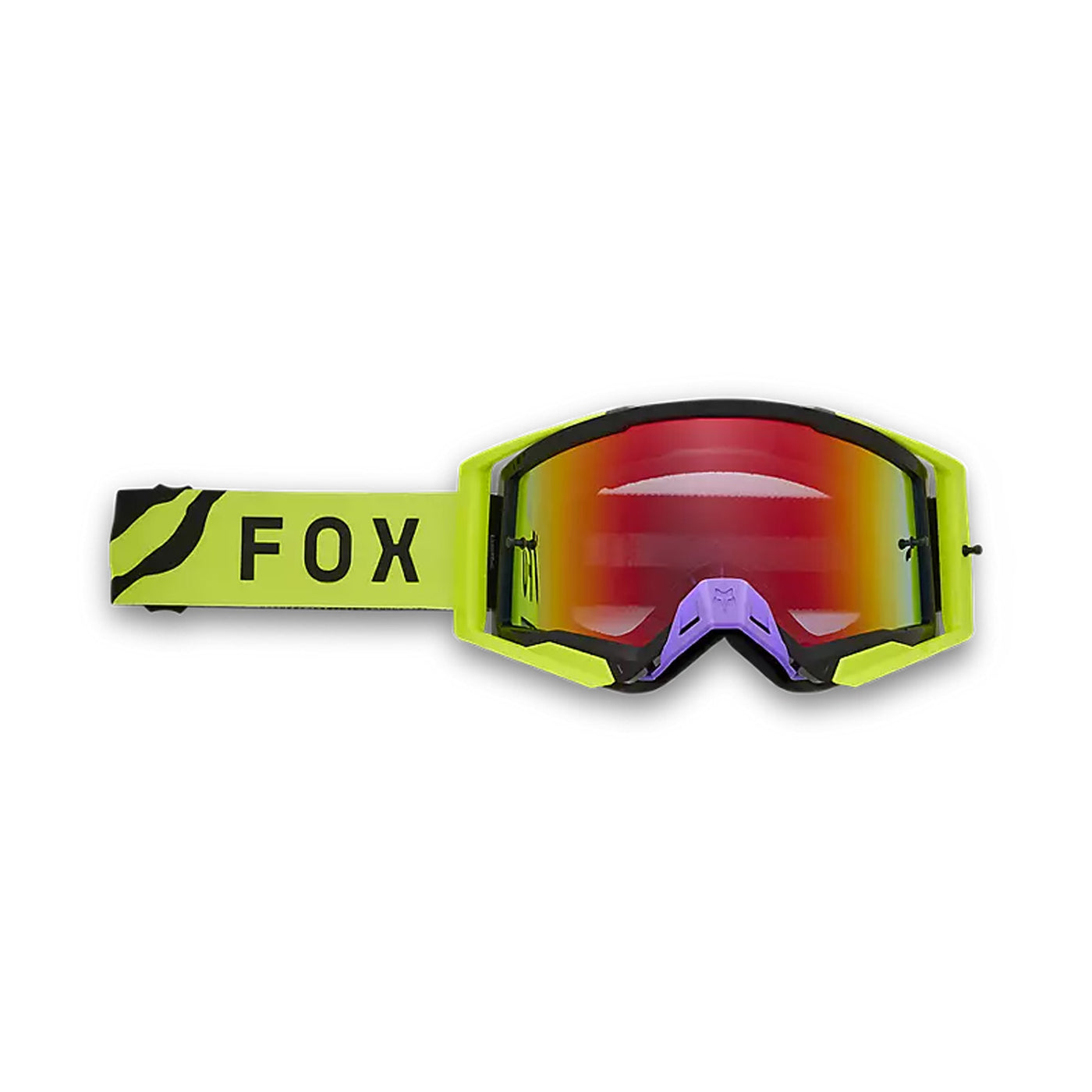 stock image of fox racing airspace throttle goggle in yellow