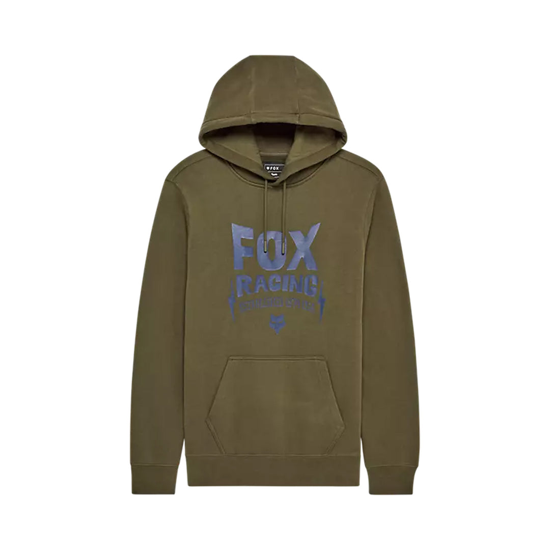 Fox Racing Bolt Pullover Hoodie Olive Green - Front View