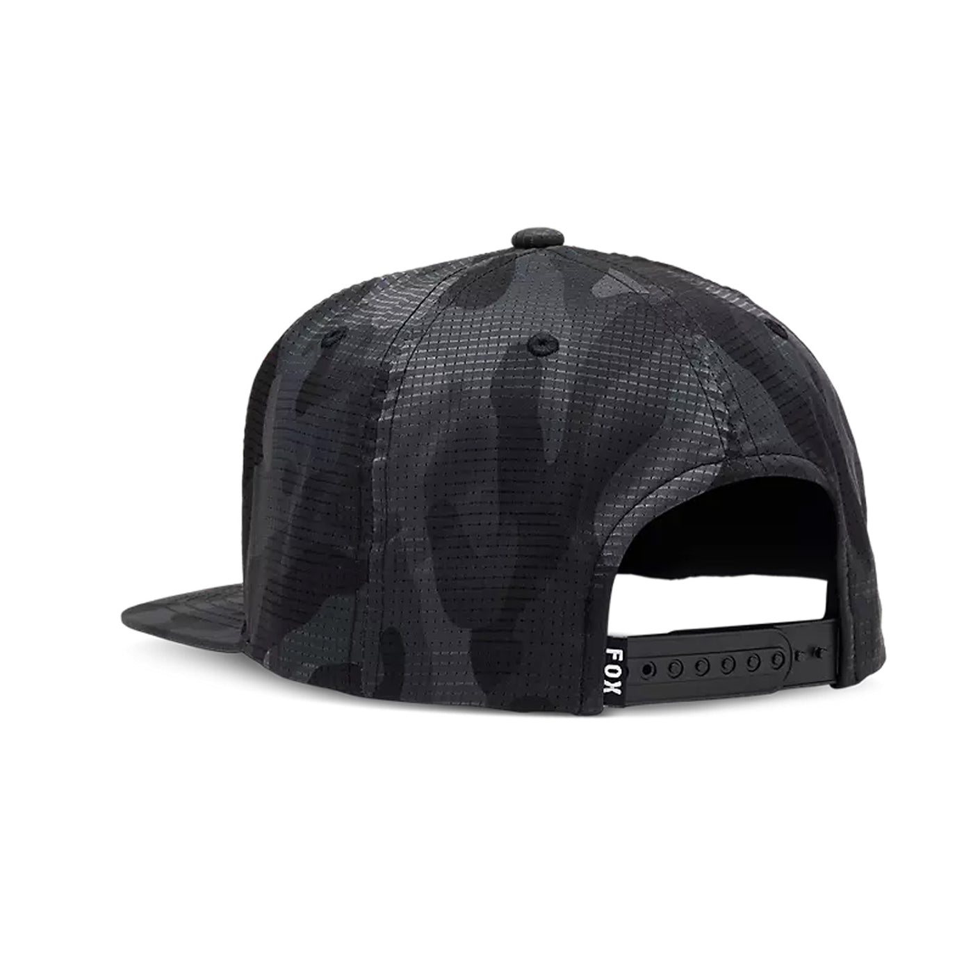 Fox Racing Fox Head Camo Tech Snapback Hat Black Camouflage - Rear Side View