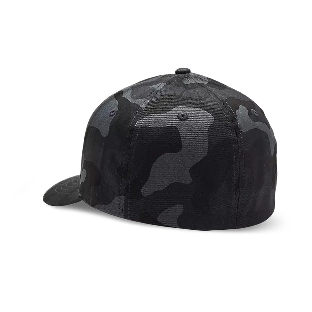Fox Racing Fox Head Flexfit Hat Black Camo - Rear Side View