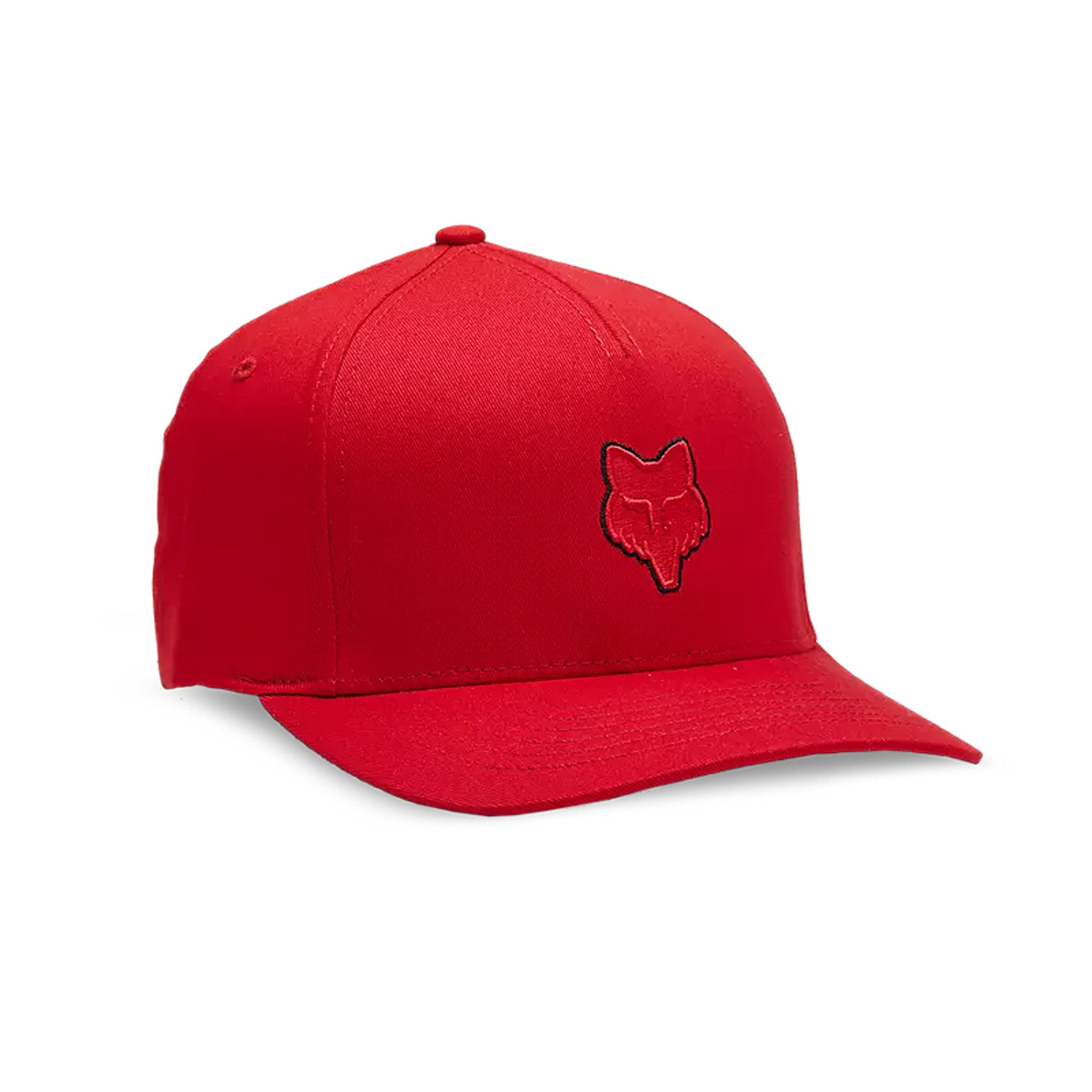 Fox Racing Fox Head Flexfit Hat Flame Red - Front Side View