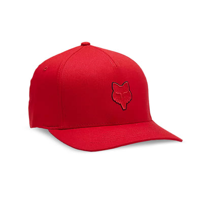 Fox Racing Fox Head Flexfit Hat Flame Red - Front Side View