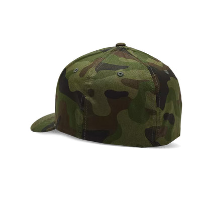 Fox Racing Fox Head Flexfit Hat Green Camo - Rear Side View