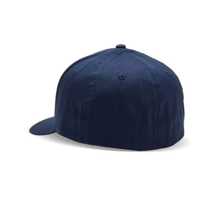 Fox Racing Fox Head Flexfit Hat Midnight Blue - Rear Side View