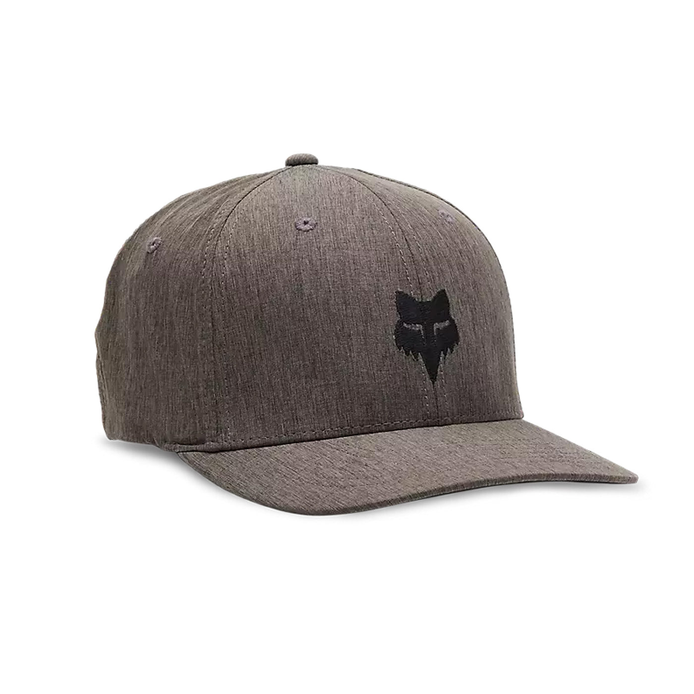 Fox Racing Fox Head Select Flexfit Hat Black/Charcoal Grey - Front Side View