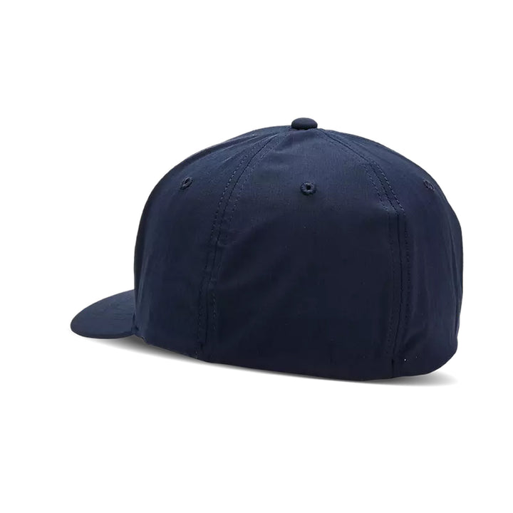 Fox Racing Fox Head Select Flexfit Hat Heather Midnight Blue - Rear Side View