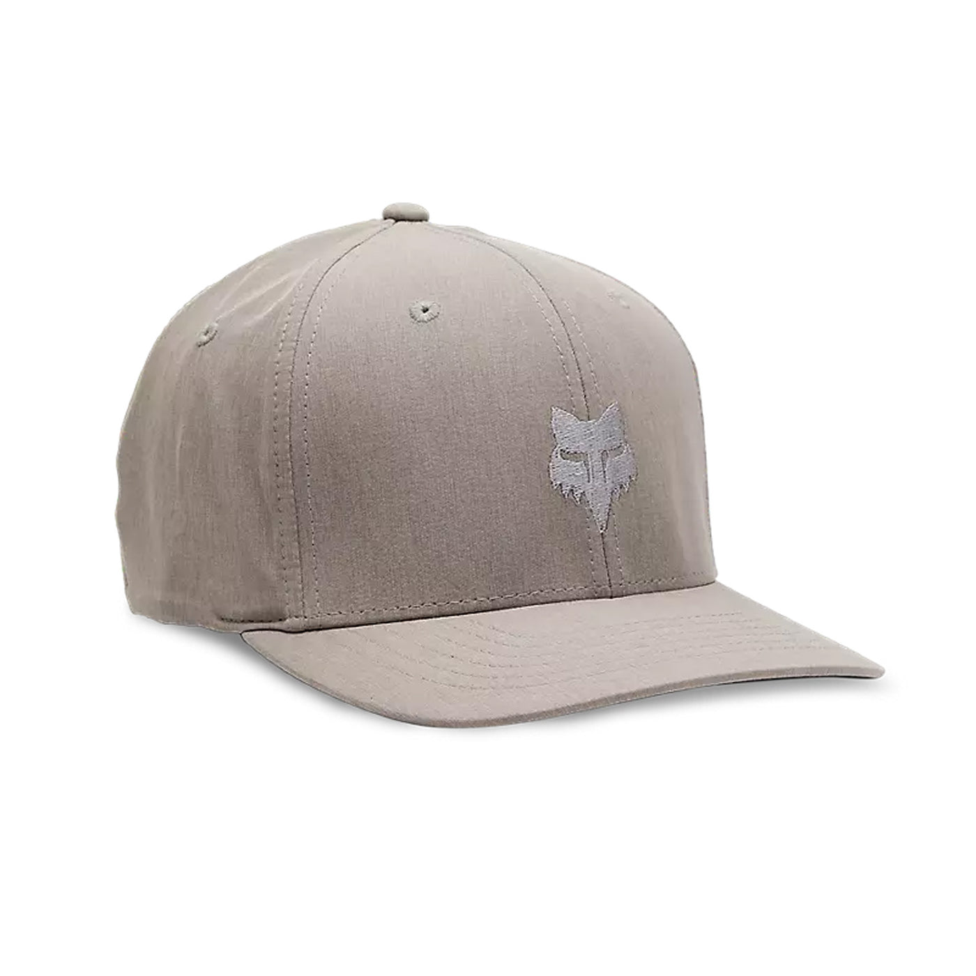 Fox Racing Fox Head Select Flexfit Hat Steel Grey - Front Side View