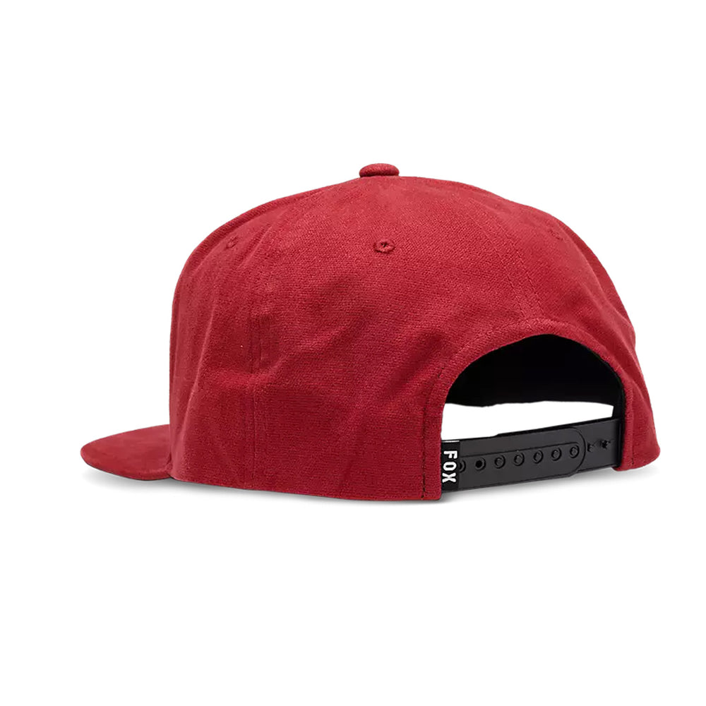 Fox Racing Fox Head Snapback Hat Flame Red - Rear Side View