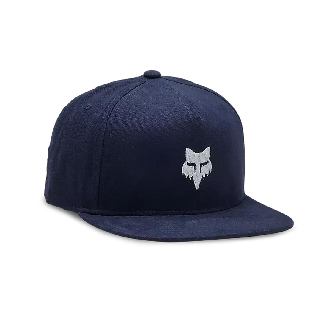Fox Racing Fox Head Snapback Hat Midnight Blue - Front Side View