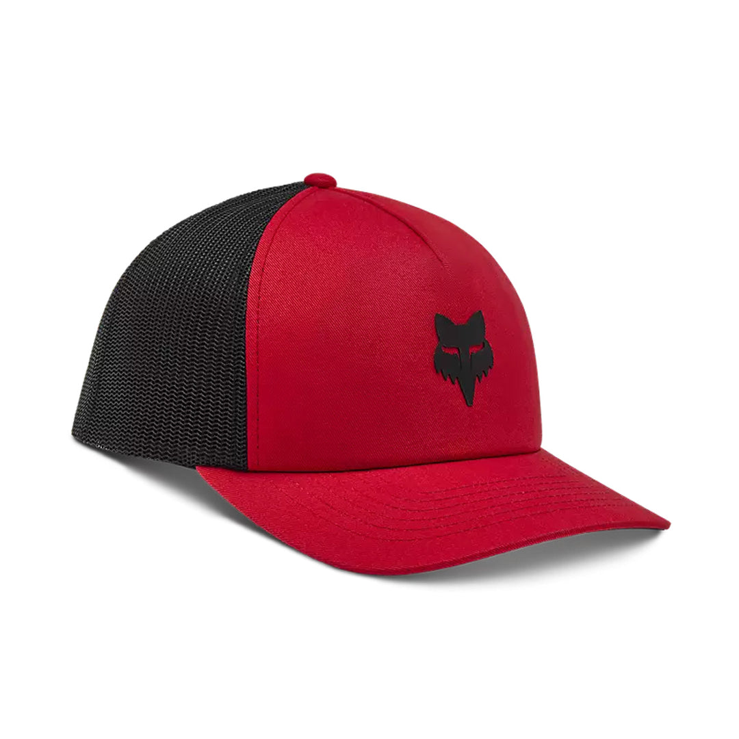 Fox Racing Fox Head Trucker Hat Flame Red - Front Side View