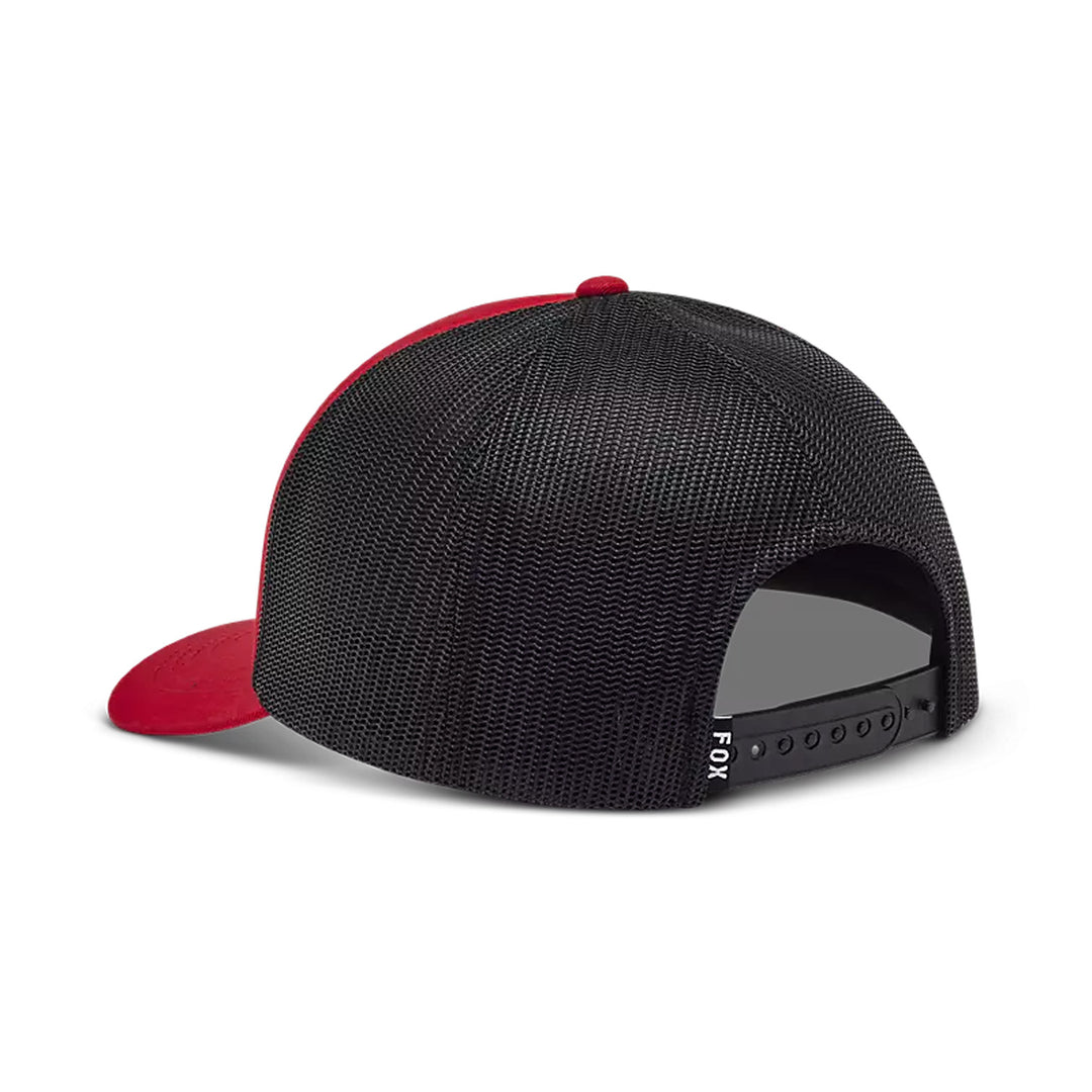 Fox Racing Fox Head Trucker Hat Flame Red - Rear Side View