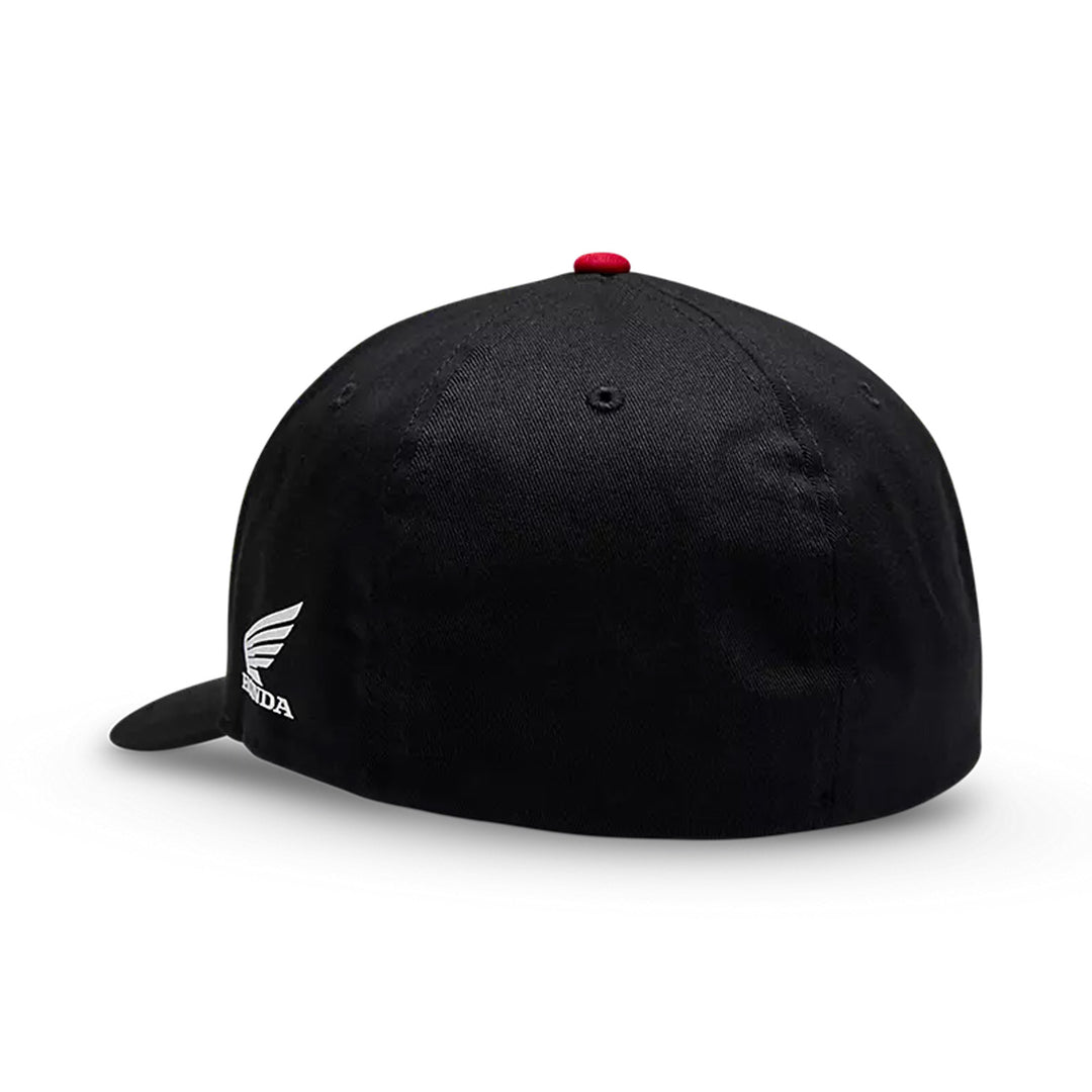 Fox Racing Honda Flexfit Hat Black - Rear Side View