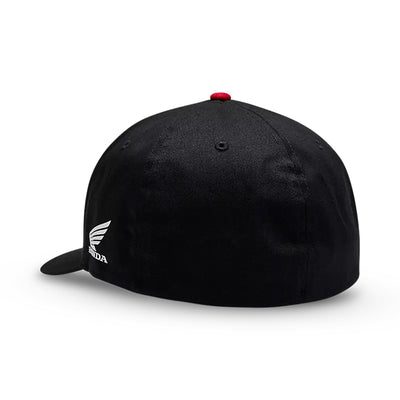 Fox Racing Honda Flexfit Hat Black - Rear Side View