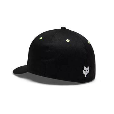 Fox Racing Kawasaki Flexfit Hat Black - Rear Side View