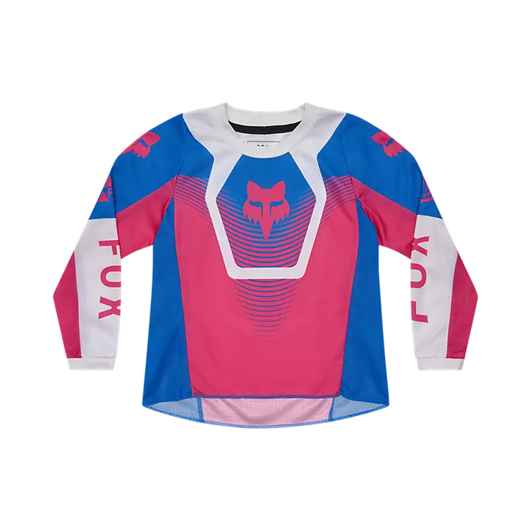 Fox Racing Kids 180 Collect Jersey Blue/Pink - Front View
