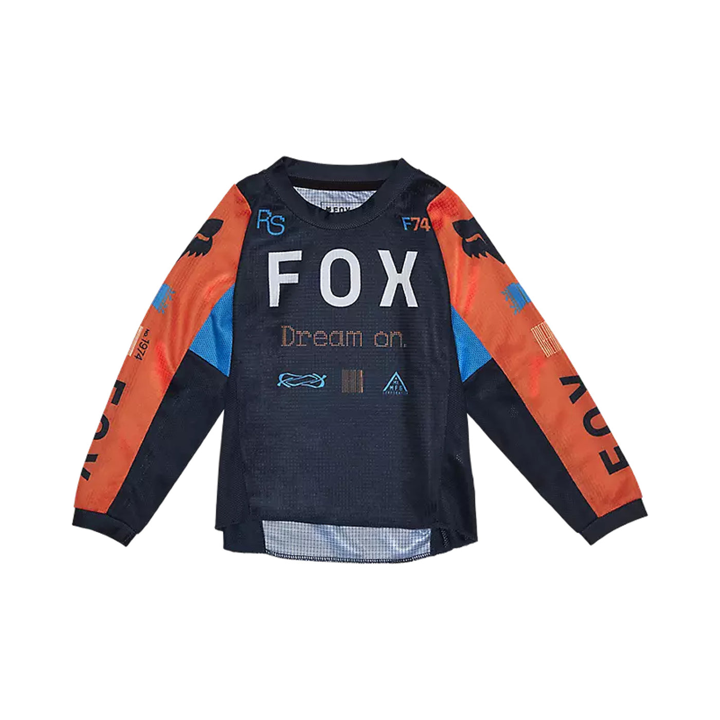 Fox Racing Kids 180 Race Spec Jersey Midnight Blue - Front View