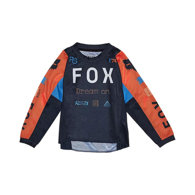 Fox Racing Kids 180 Race Spec Jersey Midnight Blue - Front View