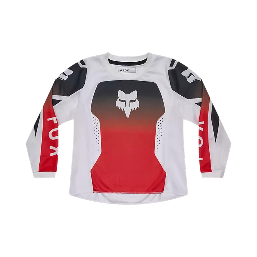 Fox Racing Kids 180 Shield Jersey Fluorescent Red - Front View