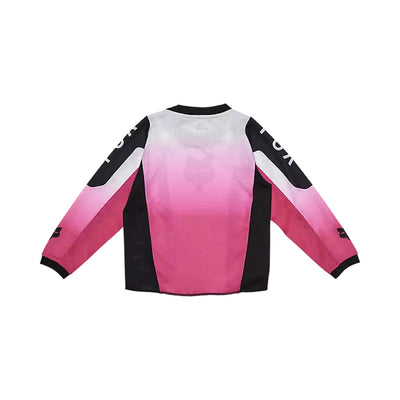 Fox Racing Kids Girls 180 Lean Jersey Black/Pink - Rear View