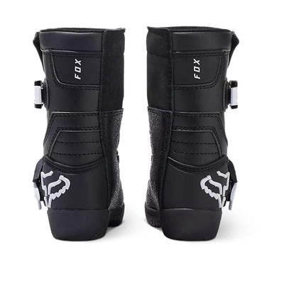 Fox Racing Kids Comp Boots Black - Rear View