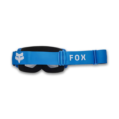 Fox Racing Main Core Clear Lens Goggles True Blue - Rear View with Side Strap