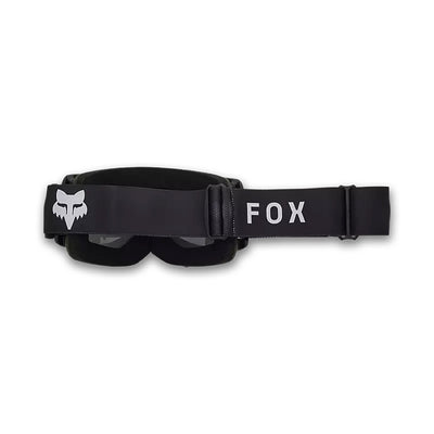 Fox Racing Main Core Mirrored Lens Goggles Black - Rear View with Side Strap