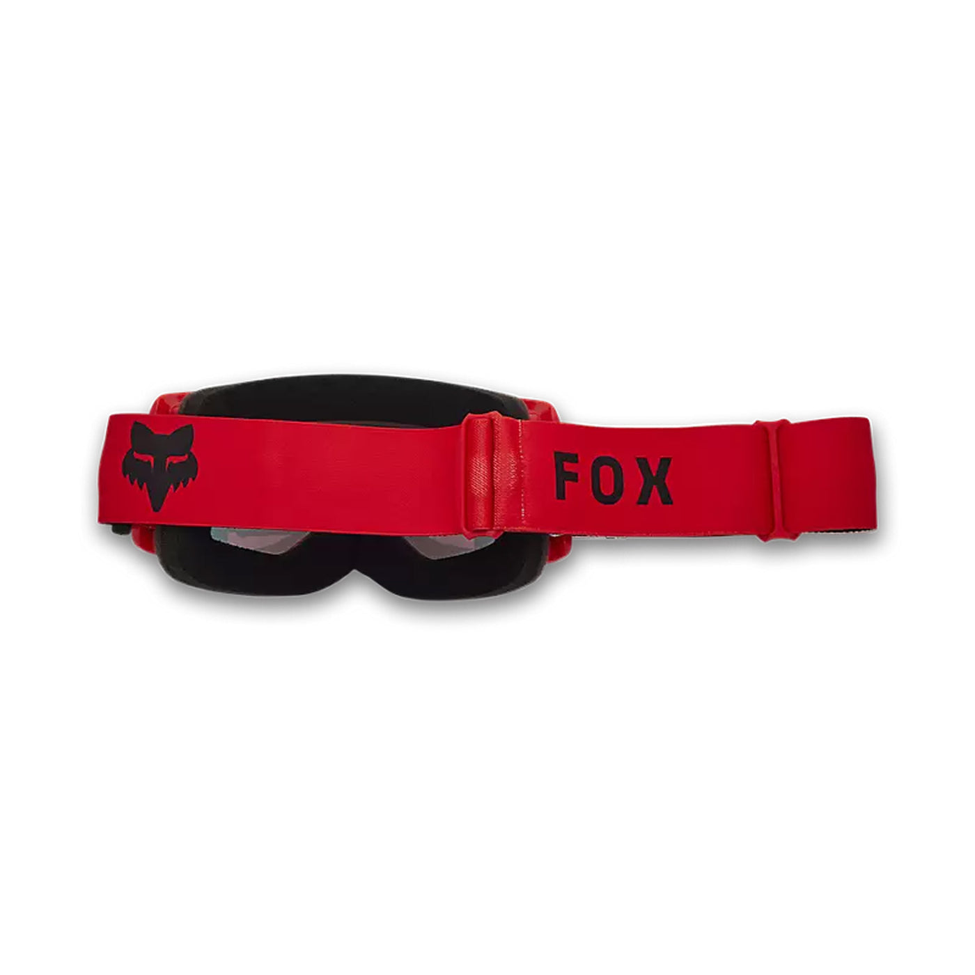 Fox Racing Main Core Mirrored Lens Goggles Fluorescent Red - Rear View with Side Strap