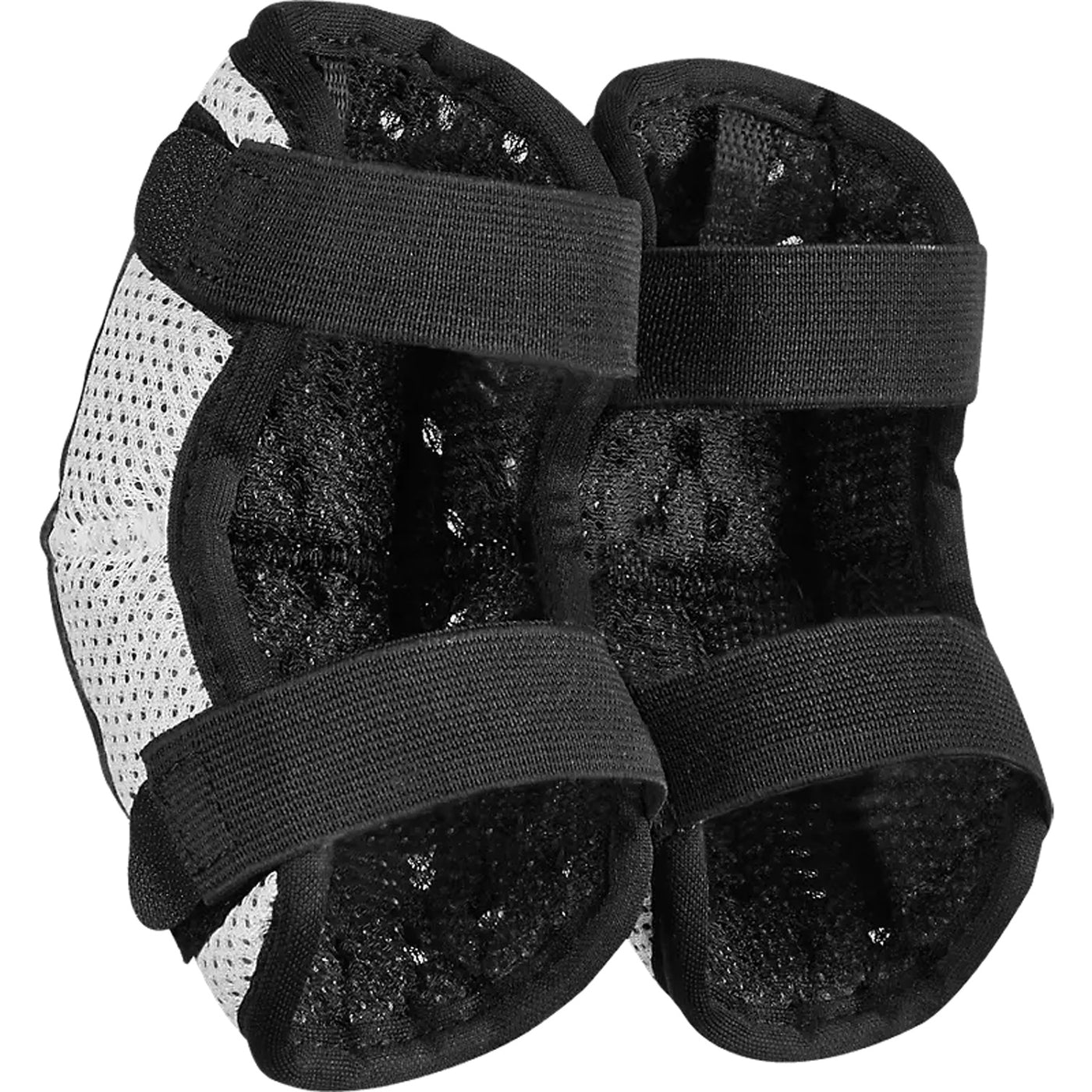 Fox Racing Peewee Titan Elbow Pads Black/Silver - Rear Side View of Pair